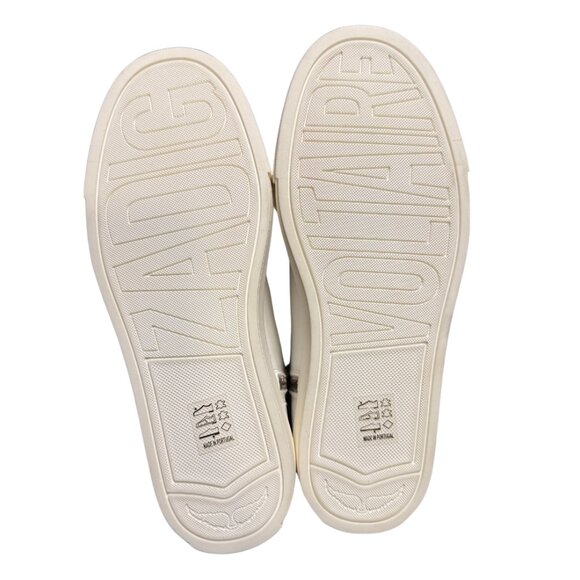 Zadig & Voltaire ZV1747 High Flash High-Top Sneakers Silver - Picture 11 of 16